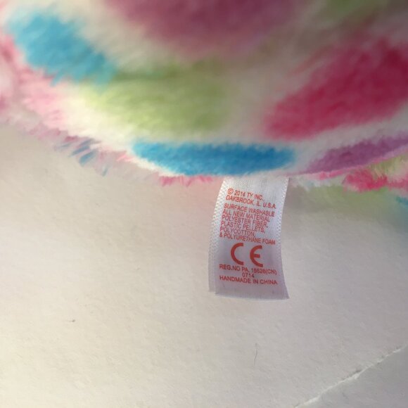 TY Beanie Boos WISHFUL the Unicorn Glitter Eyes LARGE 17" Confetti Exclusive - Picture 12 of 14